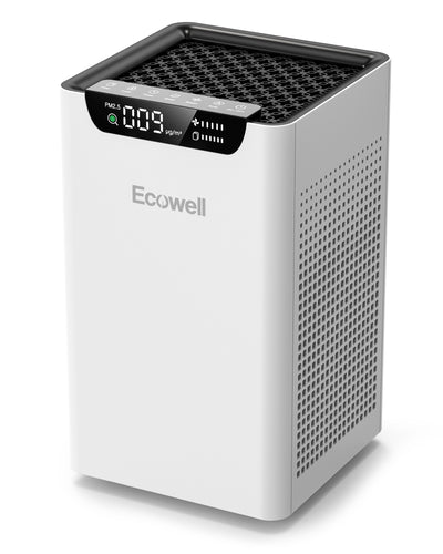 ECOWELL - Purificateur d'air intelligent HEPA de 15 po avec affichage intelligent