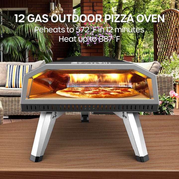 ECOWELL 12” Gas Outdoor Pizza Oven – Ecowell Products Store