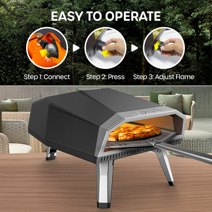 ECOWELL 12” Gas Outdoor Pizza Oven – Ecowell Products Store