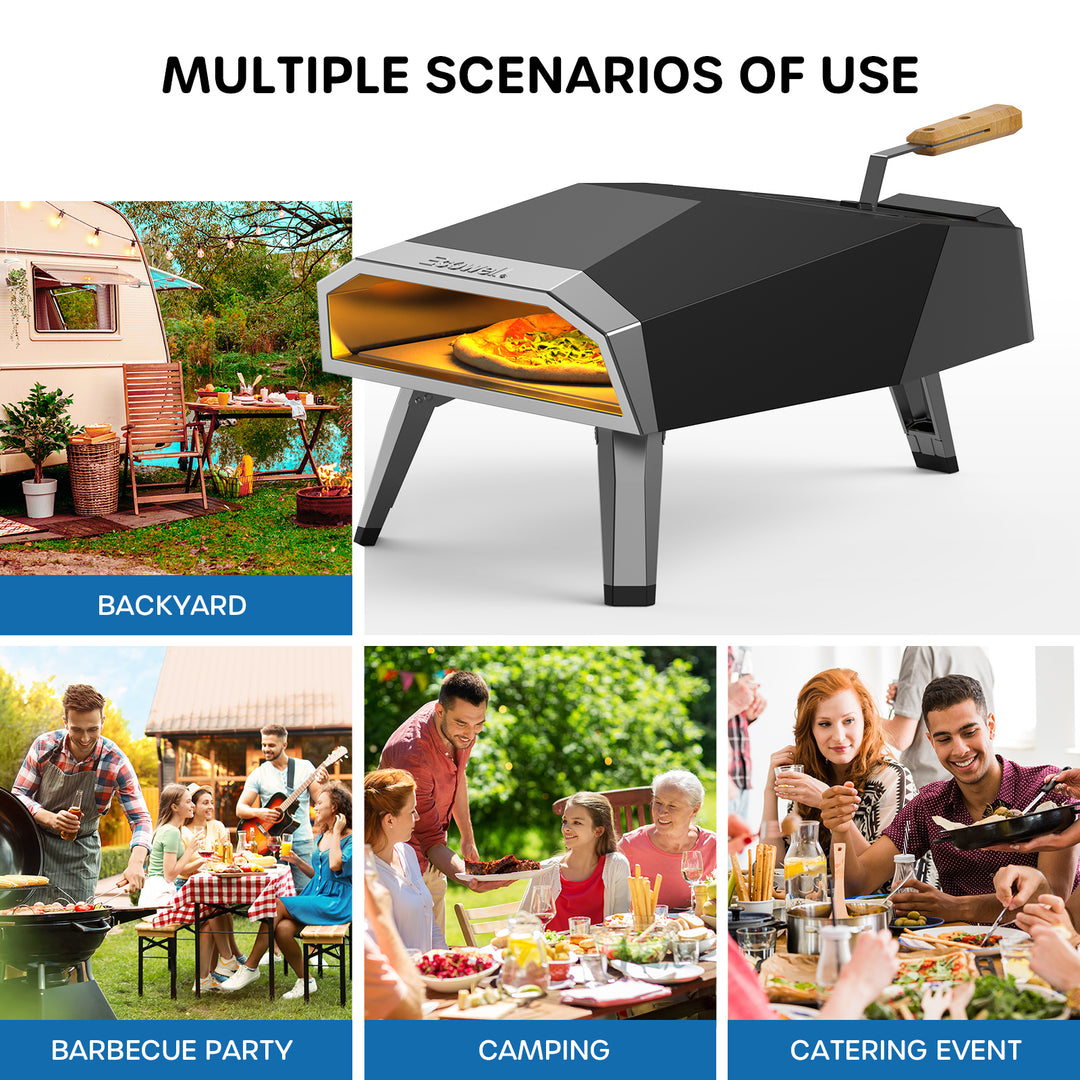 ECOWELL 12” Wood Pellet Outdoor Pizza Oven – Ecowell Products Store
