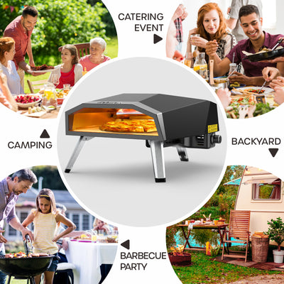 ECOWELL 16” Gas Outdoor Pizza Oven