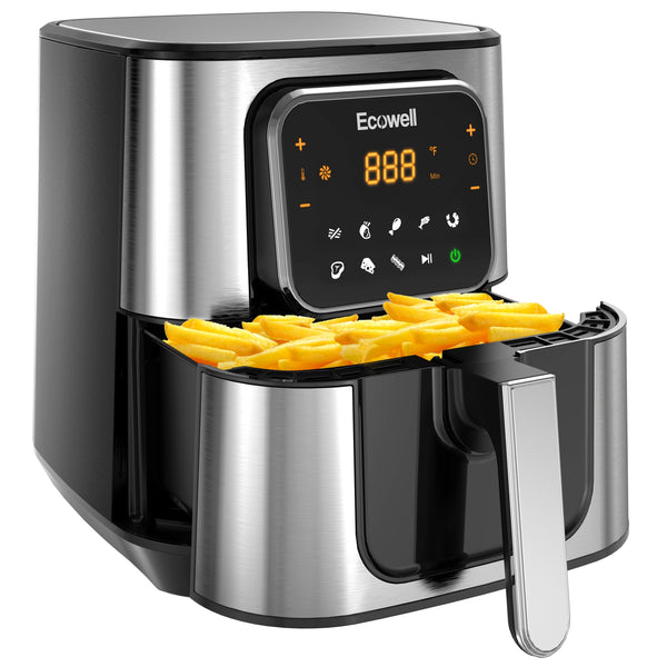 NEW! Gourmet Edge Digital Air Fryer (6 Quart)#TXG-S5T9. Ceramic, Stainless  Steel